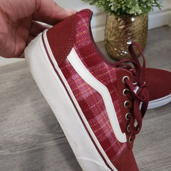 Vans Sk8-hi platform oldskool burgandy sneaker - Picture 7 of 7